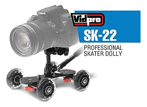 Vidpro Sk-22 Professional Skater Dolly Deslizador Rodante Y