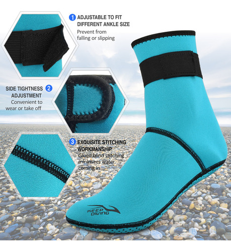 Calcetines De Buceo De Neopreno De 3 Mm, Calcetines De Agua