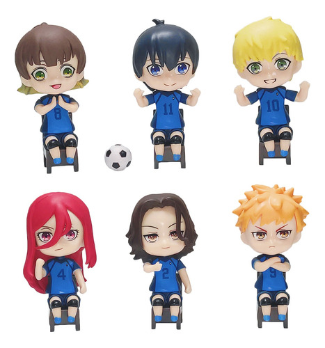 Figuras Blue Lock Isagi Bashira Futbol Japon Personajes Pvc