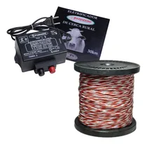 Comprar Kit Máquina De Choque Cerca Elétrica Rural Gado E Fio 250m