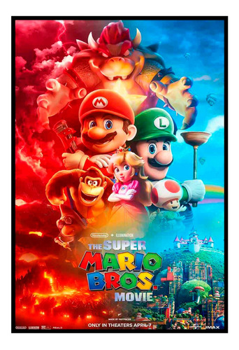 Cuadro Premium Poster 33x48cm New Super Mario Bros