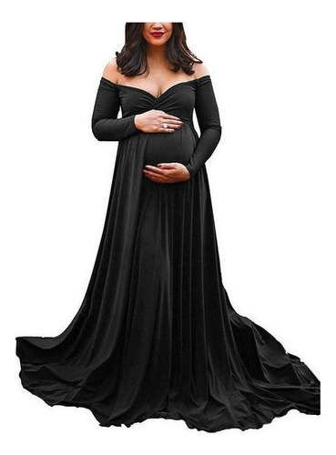 D Vestido De Largo Noche Maternidad Embarazo