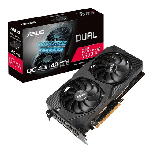 Placa Video Asus Dual Amd Radeon Rx 5500 Xt Evo 4gb Gddr6 Oc