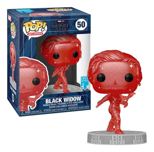 Funko Pop Marvel Art Series 50 Black Widow Red The Infinity 