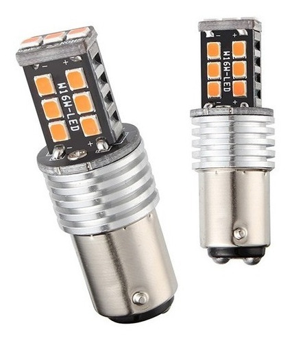 2 Bombillos Led Doble Contacto (luz Y Freno) P21/5w Rojo