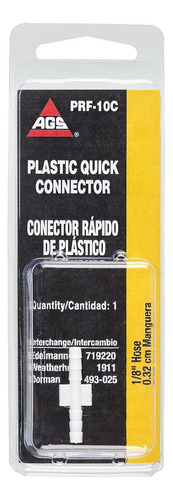 Conector De Plástico Para Lavadora-vacío Prf-10c 1/8