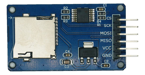 Ganbaremarket Micro Sd Tf Tarjeta Modulo 6 Pin Spi Interfaz