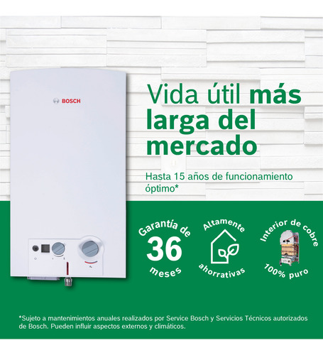 Terma A Gas Bosch Glp Premium 18l Automodulante + Kit