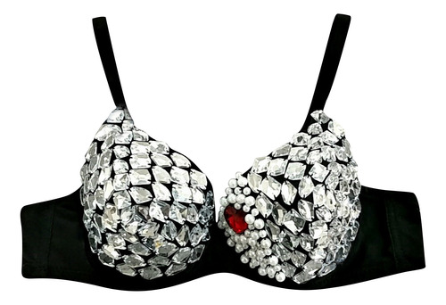 Par En L Bra A La Moda Para Mujer Con Diamantes De Imitación