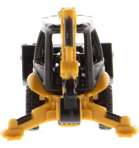 Micro Escala Maquina Cat Retroexcavadora 420e Backhoe Color Amarillo