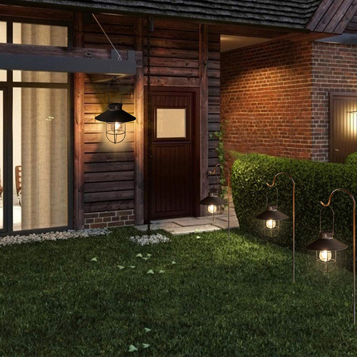 Linternas Solares Colgantes Para Exteriores, Luz De Jardín V
