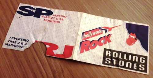 Ingresso Hollywood Rock - Rolling Stones 1995