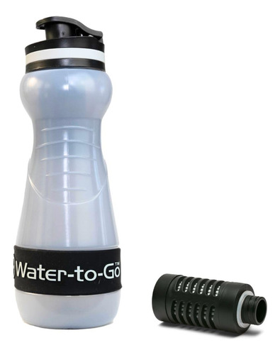 Botella De Filtro De Agua Watertogo (18.5 Oz/55 Cl, Neg...