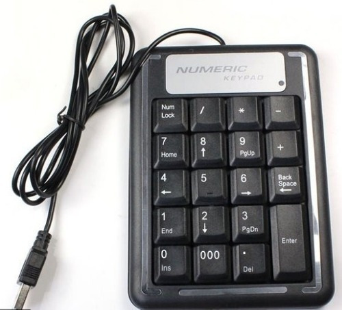 Teclado Numerico Usb, Diseño Slim, Laptop Portatil Pc