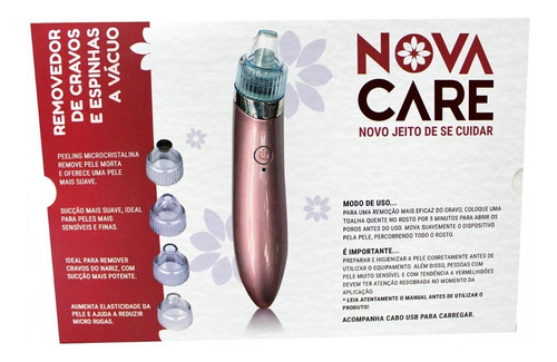 Aparelho Removedor De Cravos E Espinhas Peeling Recarregável