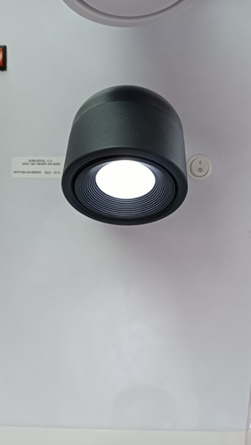 Spot 360° Negro 5w 6500k Luz Blanca 