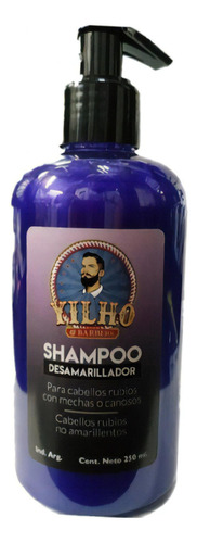Shampoo Matizador Violeta Desamarillador Rubios Yilho 250ml