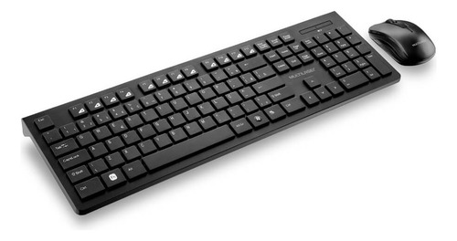 Kit Teclado Slim E Mouse Sem Fio Tc212 Preto Multilaser