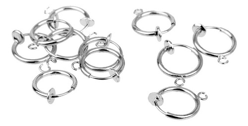 24pcs Hombres Mujeres Plata / Oro Aro Falso Nariz Labio