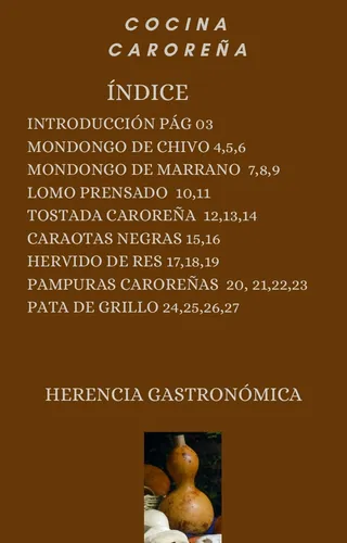 Recetario De Cocina Caroreña