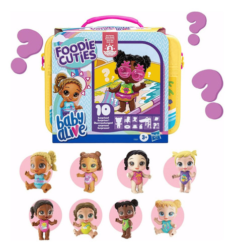 Baby Alive Foodie Cuties Figura Surpresa Série Sol 3 Hasbro