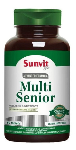 Multi Senior Made In Usa 60 Caps. Sunvit