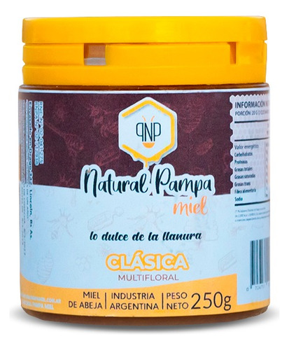 Miel De Abeja Clásica Multifloral 250 Gr 100% Pura Pack X 6
