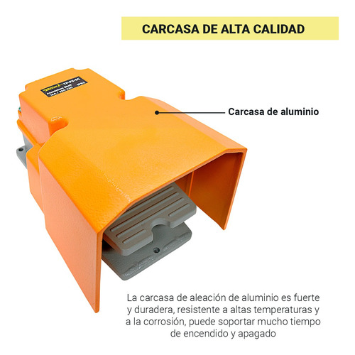 Interruptor De Pedal Con Cubierta Tekno Powers Tp-fs-sc