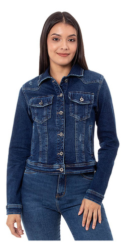 Casaca Denim Stretch Mujer Skarleth