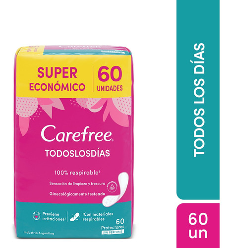 Carefree Los Dias X 60 Unidades