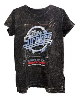 Remera Rock The Strokes Claisca De Algodón Nevada Lupestore