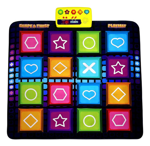 ~? Playroute Shape & Twist Dance Mat | 3 Divertidos Juegos E