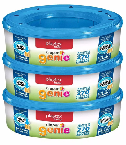 Playtex Diaper Genie Refills Bolsas De Repuesto 810 Unidades Color Azul