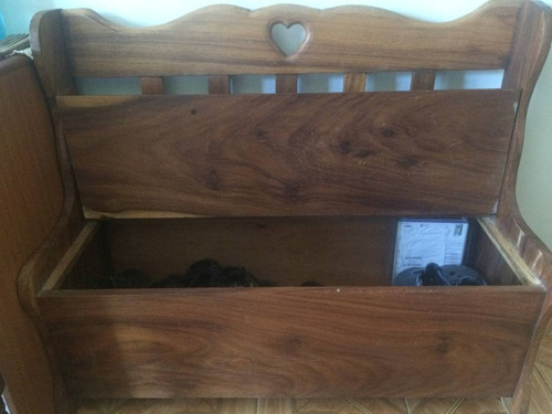 Imagen 3 de 3 de Banco / Baúl De Madera