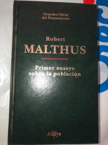 Malthus : Primer Ensayo Sobre La Población