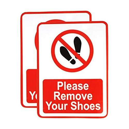 Por Favor, Quítese Zapatos | Señal De Prohibido Uso D...