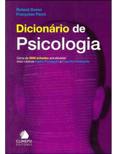 Dicionário De Psicologia, De Roland Doron. Editora Climepsi, Capa Mole Em Português