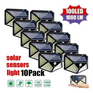 Linterna Solar Lámparas Led Inteligentes Autónomas X10