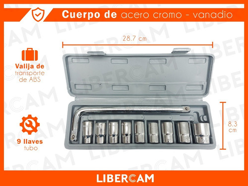 Imagen 4 de 10 de Juego De Tubos Y Manija Curva De Fuerza 11 Piezas + Estuche