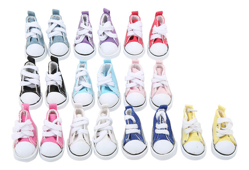 Zapatos Para Muñecas, 10 Pares De 1/6 De Lona Para Niños, Co