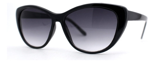 Sa106 Mujeres 90s Diva Cat Eye Minimal Gafas De Sol Negro Hu