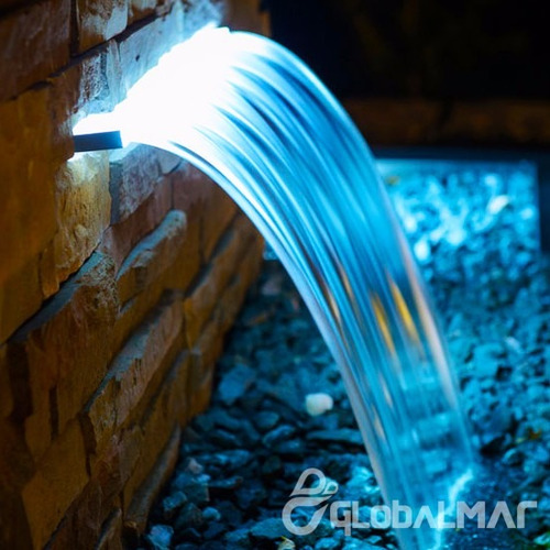 Cascata Embutir Piscina Com Iluminação De Led 40cm