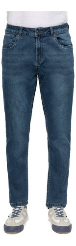 Jeans I Slim Comfort Lavado Azul Hombre Fashion's Park