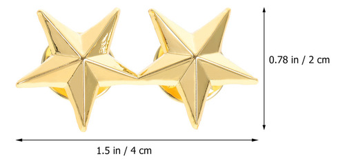 Insignia Con Pentagrama De Sheriff Badge, 12 Unidades