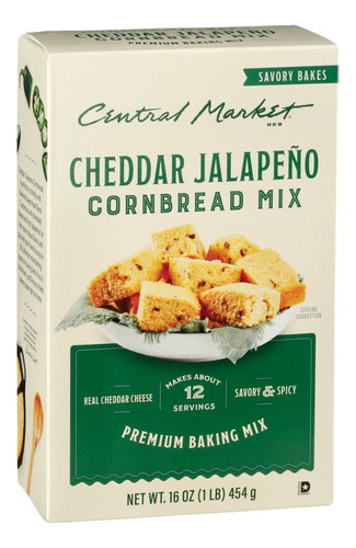 Central Market Harina Para Pan Maiz Cheddar Jalapeño 454g