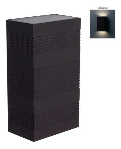 Imagen 1 de 6 de Luminaria Para Muro Exterior, Negro 6w Luz Día Tecnolite