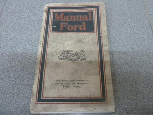 Manual Ford Automóvil Universal 1922