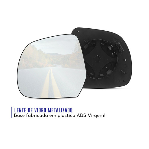 Lente Espelho Retrovisor March Duster Oroch Versa Com Base