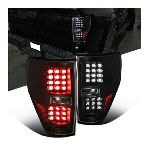 Ford Lobo F150 F-150 2009 - 2014 Juego Calaveras Led F Negro