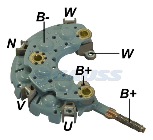 Placa Rectificadora Tipo Nippondenso To/is/ho Varios
